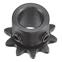 uxcell 10 Tooth Roller Sprocket B Type, 25 Chain, Single Strand 1/4