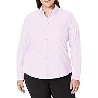 Foxcroft Women's Dianna Long Sleeve Solid Pinpoint Blouse