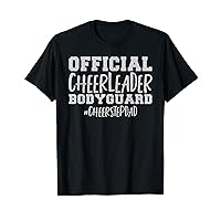 Stepdad Official Cheerleader Bodyguard Cheer Step Dad T-Shirt