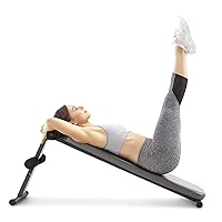 Marcy Utility Slant Board Exercise Bench for Strength Training and Home Gym Workouts