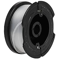 Black+Decker Trimmer Line Replacement Spool, Autofeed 30 ft, 0.065-Inch, 2-Pack (AF-100-2)