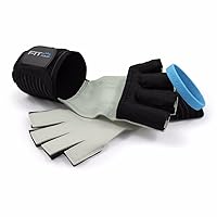 Fit Four F4G Wrist Support Gymnastic Grips with Leather Palm Contour for Weight Lifting and Cross Training