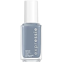Essie expressie, Quick-Dry Nail Polish, 8-Free Vegan, Slate Blue, Air Dry, 0.33 fl oz