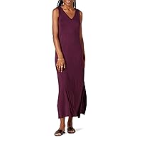 Amazon Essentials Women's Jersey V-Neck Tank Maxi Length Dress