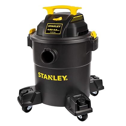 Stanley - SL18116P Wet/Dry Vacuum, 6 Gallon, 4 Horsepower Black