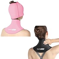 ComfiTECH Neck Ice Pack Wrap Gel Reusable Ice Packs for Neck Pain Relief, Cervical Cold Compress Ice Pack for Sports Injuries, Swelling, Office Neck Pressure and Cervical Surgery Recovery & Migraine H