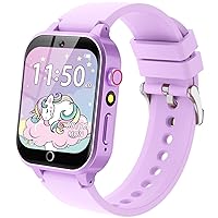 Kids Smart Watch Girls Gift for Girls Age 6-12, HD Touchscreen Kids Watch with 26 Games Camera Video Music Player Pedometer Educational Toys Christmas Birthday Gifts 5 6 7 8 9 10 Year Old Girls