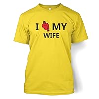 I Real Heart My Wife T-shirt - Daisy Yellow Small (34/36