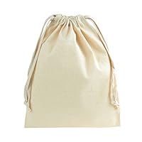 Homeford Cotton Favor Bags with Drawstrings, 12-Piece (8-Inch x 10-Inch)