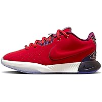 Lebron XXI SE Movie Night Big Kids' Basketball Shoes (FN4305-600, University Red/Bordeaux/Blue Joy/Ivory) Size 7