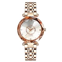 Women's Watch Female Rose Gold Stainless Steel Quartz Watch Ladies Casual Dress Wrist Watches ﻿