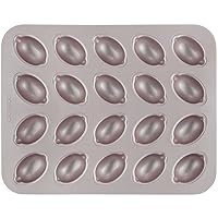CHEFMADE Muffin Cake pan, 20-Cavity Non-Stick Lemon-Shaped Bakeware for Oven Baking (Champagne Gold)