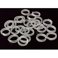 200 Pcs 1/4 Inch Orthodontic Elastic Rubber Bands Clear Latex Free, Heavy 6.5 Ounce Dental Small Rubberbands, Braces,Dreadlocks Hair Braids,Tooth Gap,Packaging,Crafts