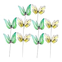 Happyyami 10Pcs Plunger Double Layer Lawn Flowers and Plants Decorative Garden Stakes Decorate Props Crafts Gardening Stakes Outdoor Stake Decorative Outdoor Decor Decorations