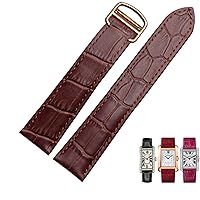Watchband Genuine Leather Watch Strap 1617/18/20/22/23/24/25mm Bracelet For Men/Woman Replace Watchbands For Cartier Tank Solo