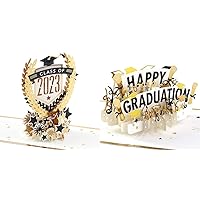 Hallmark Signature Paper Wonder Pop Up Graduation Card (Class of 2023) & Signature Paper Wonder Pop Up Graduation Card (Happy Graduation)