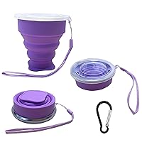 Collapsible Cup - Silicone Foldable Cup-Expandable Folding Drinking Cup -Reusable Portable Mugs Cup For Travel, Camping, Hiking, Holiday Vacation, Outdoor Sports