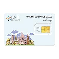 Infinity Europe Unlimited Sim Card: Data in Europe for 30 Days (24 GB Fast, Then Unlimited at Reduced Speed) with Unlimited International Minutes of Call