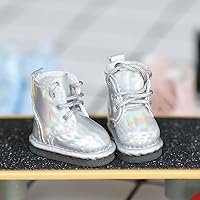 Doll Shoes for Ob11,DDF,Body9,1/12 BJD,GSC Doll Accessories BJD Toys Shoes (Sliver)