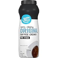 Amazon Brand - Happy Belly Powdered Non Dairy Original Coffee Creamer (Fat Free), 16 ounce (Pack of 1)