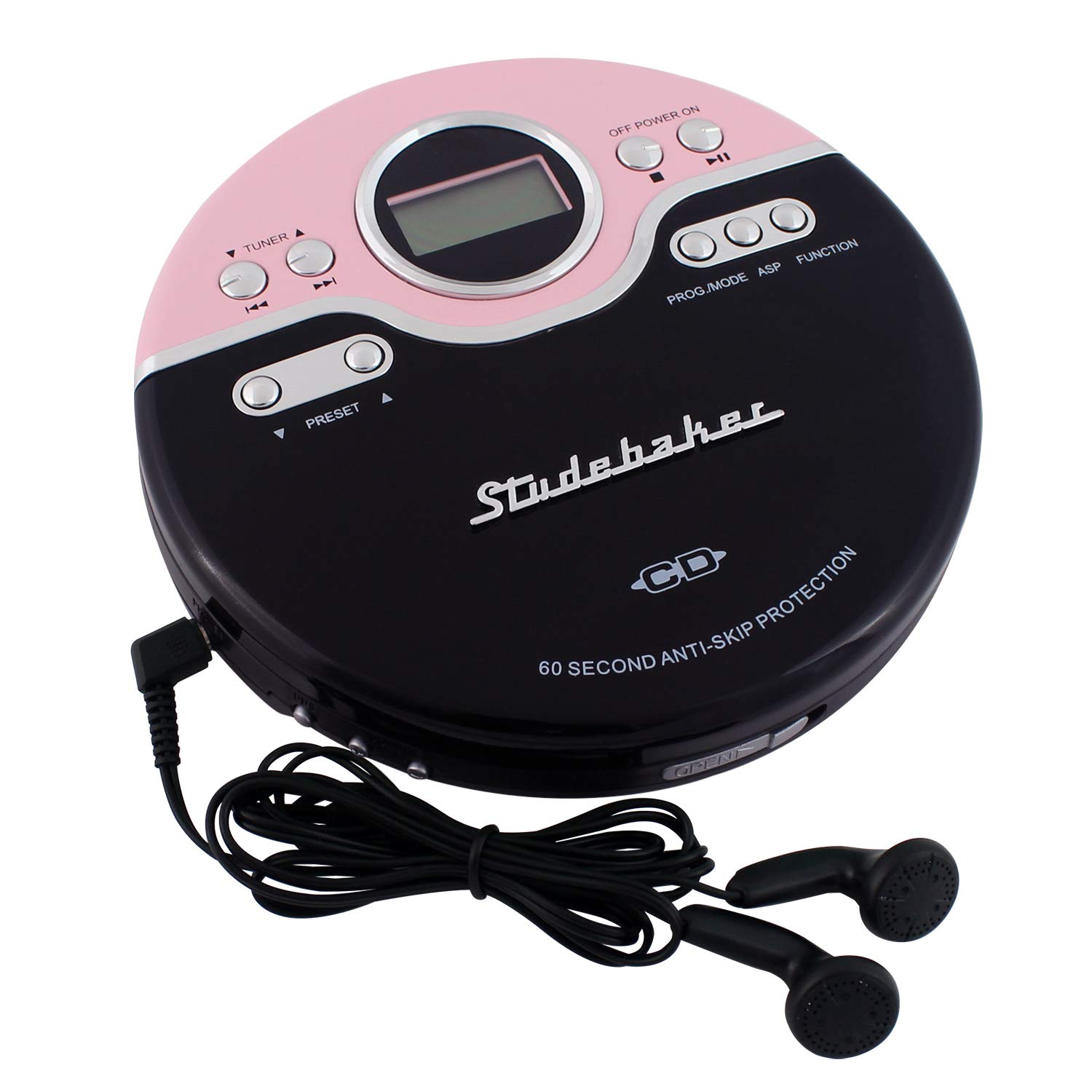 Mua Studebaker SB3703PB Retro Joggable Personal CD Player with FM Radio -  Pink/Black trên Amazon Mỹ chính hãng 2023 | Fado