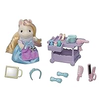 Pony's Hair Stylist Set, Dollhouse Playset with Figure and Accessories