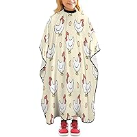Chicken and Egg Haircut Cape Professional Barber Hairdressing Apron with Closure Snap Unisex Hair Cutting Capes