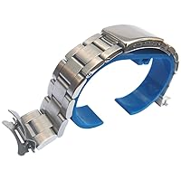 18mm Solid Stainless Steel Oyster Style Replacement Bracelet 0248