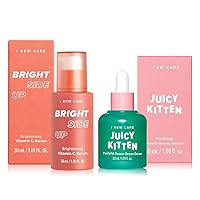 I DEW CARE Bright Side Up Brightening & Hydrating Vitamin C Serum with Niacinamide + Juicy Kitten Bundle