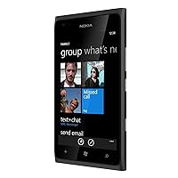 Lumia900 Factory Unlocked Smartphone with Windows Phone 7.5, 8 MP Camera, 4.3-inch Touch Screen, 16 GB Memory and Wi-Fi - No Warranty - Black
