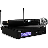Shure SLXD24/K8B Wireless Microphone System with KSM8 Handheld Vocal Mic (SLXD24/SM58-H55)