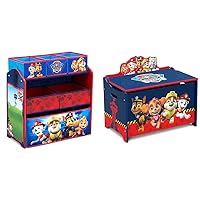 6 Bin Design and Store Toy Organizer - Greenguard Gold Certified, Nick Jr. PAW Patrol & Deluxe Toy Box, PAW Patrol