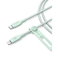 Anker USB-C to Lightning Cable, 541 Bio-Braided Cable (Natural Green, 6ft), MFi Certified, Fast Charging Cable for iPhone 14 Plus 14 14 Pro Max 13 13 Pro 12 11 X XS XR (Charger Not Included)