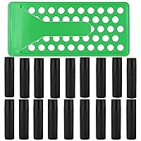 Lip Balm Crafting Kit, 50 Pieces Empty Lipsticks Filling Tubes Mold Handmade Set Pallet with Scraper, DIY Lip Care Balms Making Tray and Spatula for Women Girl Cosmetics Makeup, Black