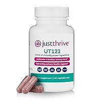Just Thrive UT123 - Supports Urinary Tract Health for Women - Made with Cranberry, 60 Capsules