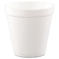 Dart 16MJ20 16 oz Squat Foam Container (Case of 500) White