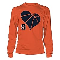 FanPrint Syracuse Orange T-Shirt - Su Basketball Heart