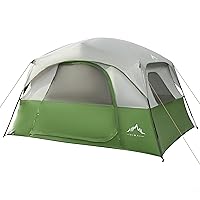 Tents 6 Person for Camping,Easy Setup Waterproof Windproof Camping Tent,Double Layer Cabin Tent -10'X9'X79in(H)