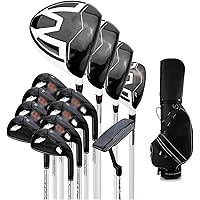 New Golf Sets Complete Golf Club Set Men Right Hand - Beginner Golf Full Set with Golf Standard Ball Bag - 12 Pieces