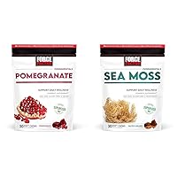 Force Factor Pomegranate & Sea Moss Soft Chews, Superfood Antioxidants for Healthy Aging, Heart Health, Immunity & Digestion Support, Non-GMO, Gluten-Free, 30 Count