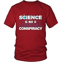 Science Is Not A Liberal Conspiracy Graphic Men's T-Shirt - Liberty, Justice, and Science for All!
