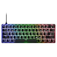 61 Keys RGB Wired Mechanical Gaming Keyboard with Audible Click Sound Blue Switches, Compact Mini Portable Computer Keyboard for Windows Gaming PC,F-DB21