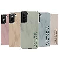 Custom Name Neutral Earth Tones Phone Case, Cute Personalized Case Designed for Samsung Galaxy S24 Plus, S23 Ultra, S22, S21, S20, S10, S10e, S9, S8, Note 20, 10 Beige