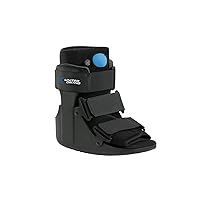 United Ortho Short Air Cam Walker Fracture Boot, Extra Large, Black