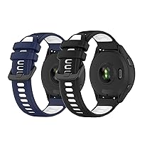 Band for Garmin Forerunner 265 Watch Band,Quick Release Rubber Replacement Band for Garmin Watch Band