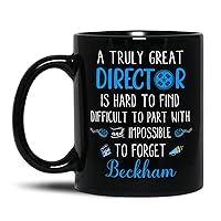 A Truly Great Director Coffee Cup, Custom Program Director Ceramic Cup With Name, Birthday Pottery Mug For Assistant Director, Unique Director Porcelain Cup, Black Movie Director Mug 11oz 15oz