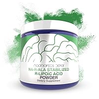 Nootropics Depot NA-R-ALA Stabilized R-Lipoic Acid Powder 30 Grams | Supports Mitochondrial Activity | Promotes a Healthy Metabolism