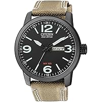 Citizen Men's Analogue Eco-Drive Watch with Nylon Strap BM8476-23EE