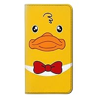 RW2760 Yellow Duck Tuxedo Cartoon PU Leather Flip Case Cover for Google Pixel 6 Pro