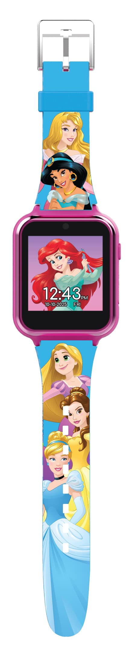 Disney's Princess Kids' Touchscreen Interactive Smartwatch, Built in Selfie-Camera, Easy-to-Buckle Strap, Model: PN4258AZ